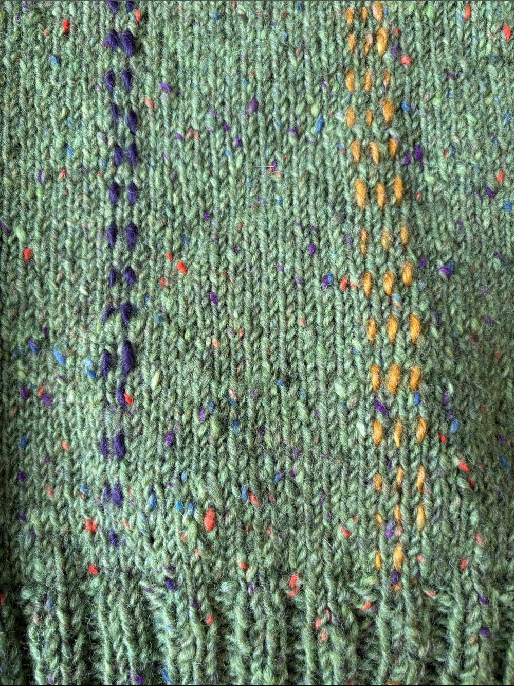 Handmade Green Knit Sleeveless Sweater Vest - Picture 6 of 6